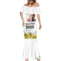 Happy South Africa Freedom Day Mermaid Dress Nelson Mandela With Protea
