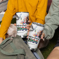 Happy South Africa Freedom Day Tumbler Cup Nelson Mandela With Protea