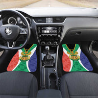 Personalised South Africa Car Mats Coat Of Arms Flag Style
