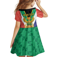Personalised South Africa Family Matching Off Shoulder Maxi Dress and Hawaiian Shirt Coat Of Arms Flag Style