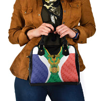 Personalised South Africa Shoulder Handbag Coat Of Arms Flag Style