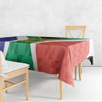 Personalised South Africa Tablecloth Coat Of Arms Flag Style