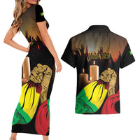 Personalised Mali Martyrs Day Couples Matching Short Sleeve Bodycon Dress and Hawaiian Shirt 26 March