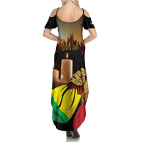 Personalised Mali Martyrs Day Family Matching Summer Maxi Dress and Hawaiian Shirt 26 March