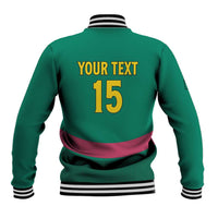 Custom Cameroon Football Baseball Jacket Waka Waka - This Time For Africa
