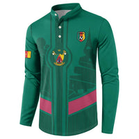 Custom Cameroon Football Button Sweatshirt Waka Waka - This Time For Africa