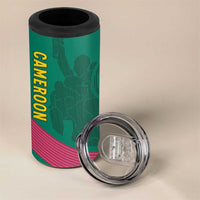 Custom Cameroon Football 4 in 1 Can Cooler Tumbler Waka Waka - This Time For Africa