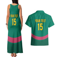 Custom Cameroon Football Couples Matching Tank Maxi Dress and Hawaiian Shirt Waka Waka - This Time For Africa