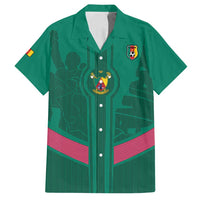 Custom Cameroon Football Family Matching Long Sleeve Bodycon Dress and Hawaiian Shirt Waka Waka - This Time For Africa