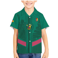 Custom Cameroon Football Family Matching Mermaid Dress and Hawaiian Shirt Waka Waka - This Time For Africa