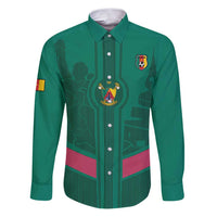 Custom Cameroon Football Family Matching Puletasi and Hawaiian Shirt Waka Waka - This Time For Africa