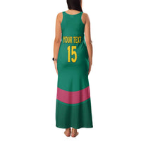 Custom Cameroon Football Family Matching Tank Maxi Dress and Hawaiian Shirt Waka Waka - This Time For Africa