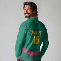 Custom Cameroon Football Long Sleeve Polo Shirt Waka Waka - This Time For Africa