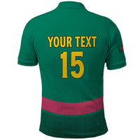 Custom Cameroon Football Polo Shirt Waka Waka - This Time For Africa