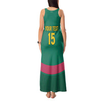 Custom Cameroon Football Tank Maxi Dress Waka Waka - This Time For Africa