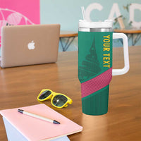 Custom Cameroon Football Tumbler With Handle Waka Waka - This Time For Africa