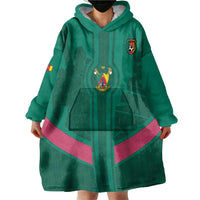 Custom Cameroon Football Wearable Blanket Hoodie Waka Waka - This Time For Africa