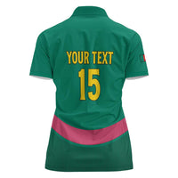 Custom Cameroon Football Women Polo Shirt Waka Waka - This Time For Africa