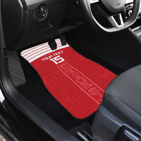 Custom Egypt Football Car Mats Yalla Yalla Pharaohs - Red Ver