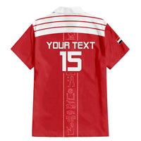 Custom Egypt Football Family Matching Mermaid Dress and Hawaiian Shirt Yalla Yalla Pharaohs - Red Ver