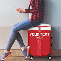 Custom Egypt Football Luggage Cover Yalla Yalla Pharaohs - Red Ver