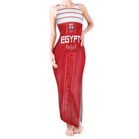 Custom Egypt Football Tank Maxi Dress Yalla Yalla Pharaohs - Red Ver