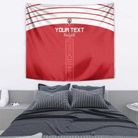 Custom Egypt Football Tapestry Yalla Yalla Pharaohs - Red Ver