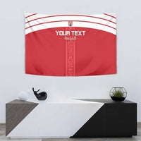 Custom Egypt Football Tapestry Yalla Yalla Pharaohs - Red Ver