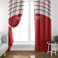 Custom Egypt Football Window Curtain Yalla Yalla Pharaohs - Red Ver