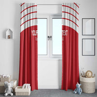 Custom Egypt Football Window Curtain Yalla Yalla Pharaohs - Red Ver