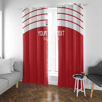 Custom Egypt Football Window Curtain Yalla Yalla Pharaohs - Red Ver