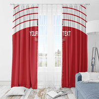 Custom Egypt Football Window Curtain Yalla Yalla Pharaohs - Red Ver