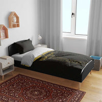 Custom Egypt Football Bedding Set Yalla Yalla Pharaohs - Black Ver