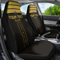Custom Egypt Football Car Seat Cover Yalla Yalla Pharaohs - Black Ver