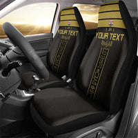 Custom Egypt Football Car Seat Cover Yalla Yalla Pharaohs - Black Ver