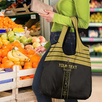 Custom Egypt Football Grocery Bag Yalla Yalla Pharaohs - Black Ver