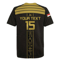 Custom Egypt Football Rugby Jersey Yalla Yalla Pharaohs - Black Ver