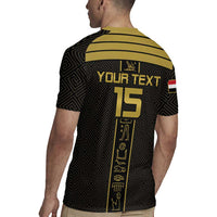 Custom Egypt Football Rugby Jersey Yalla Yalla Pharaohs - Black Ver