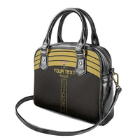 Custom Egypt Football Shoulder Handbag Yalla Yalla Pharaohs - Black Ver