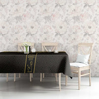 Custom Egypt Football Tablecloth Yalla Yalla Pharaohs - Black Ver