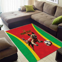 Custom Guinea-Bissau Football Area Rug Vamos Djurtus