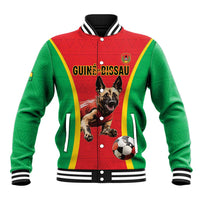 Custom Guinea-Bissau Football Baseball Jacket Vamos Djurtus