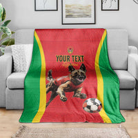 Custom Guinea-Bissau Football Blanket Vamos Djurtus