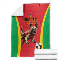 Custom Guinea-Bissau Football Blanket Vamos Djurtus
