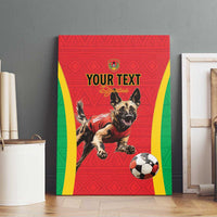 Custom Guinea-Bissau Football Canvas Wall Art Vamos Djurtus