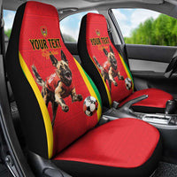 Custom Guinea-Bissau Football Car Seat Cover Vamos Djurtus