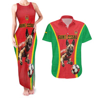 Custom Guinea-Bissau Football Couples Matching Tank Maxi Dress and Hawaiian Shirt Vamos Djurtus