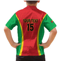 Custom Guinea-Bissau Football Family Matching Mermaid Dress and Hawaiian Shirt Vamos Djurtus