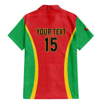 Custom Guinea-Bissau Football Family Matching Mermaid Dress and Hawaiian Shirt Vamos Djurtus