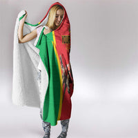 Custom Guinea-Bissau Football Hooded Blanket Vamos Djurtus